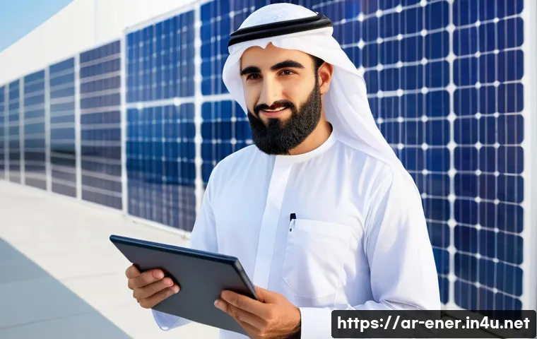 에너지기술 컨설턴트가 되는 법 - A professional Middle Eastern male energy consultant in traditional business attire with a neatly tr...